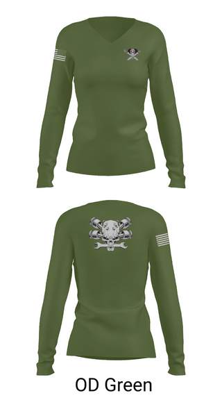 Womens Long Sleeve Vneck Shirt, Fox 1-320th F-CO FAR, , Teamtime, Team time, sublimation, custom sports apparel, team uniforms, spirit wear, spiritwear, sports uniforms, custom shirts, team store, custom team store, fundraiser sports, apparel fundraiser