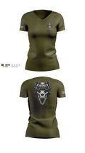 Woodson Terrace Police Department Women's Short Sleeve V-neck Shirt - 100