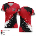 Winchester High School Softball 2802284 Women's Short Sleeve V-neck Shirt - 1