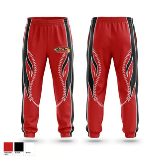 Sweatpants, Crimson Flames, Softball, Teamtime, Team time, sublimation, custom sports apparel, team uniforms, spirit wear, spiritwear, sports uniforms, custom shirts, team store, custom team store, fundraiser sports, apparel fundraiser