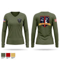 MCAS Miramar Military Working Dog Section Women's Long Sleeve V-neck Shirt - 1
