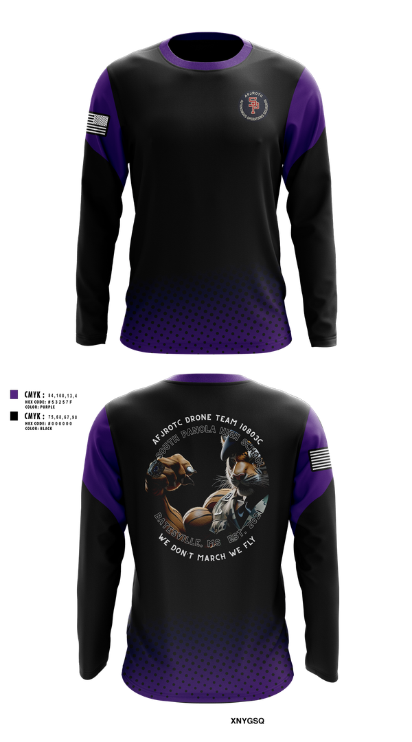 Long Sleeve Performance Shirt, AFJROTC MS-081 DRONE TEAM, , Teamtime, Team time, sublimation, custom sports apparel, team uniforms, spirit wear, spiritwear, sports uniforms, custom shirts, team store, custom team store, fundraiser sports, apparel fundraiser