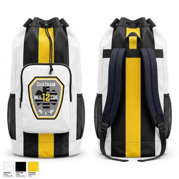Gear Bag, Chatham Rescue Squad, EMS/EMT, Teamtime, Team time, sublimation, custom sports apparel, team uniforms, spirit wear, spiritwear, sports uniforms, custom shirts, team store, custom team store, fundraiser sports, apparel fundraiser