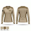 The old guard medical platoon 32902619 Women's Long Sleeve V-neck Shirt - 1