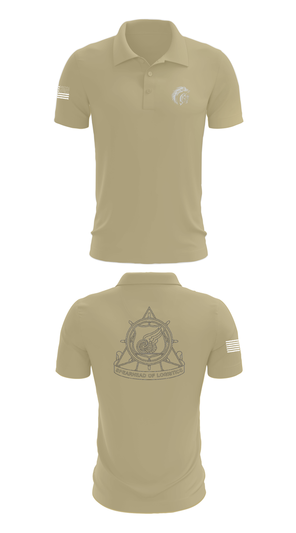 Short Sleeve Performance Polo, 2112th Transportation Company, , Teamtime, Team time, sublimation, custom sports apparel, team uniforms, spirit wear, spiritwear, sports uniforms, custom shirts, team store, custom team store, fundraiser sports, apparel fundraiser