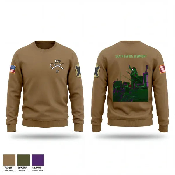 Crew Neck Sweatshirt, 1-173 IN Dco, National Guard, Teamtime, Team time, sublimation, custom sports apparel, team uniforms, spirit wear, spiritwear, sports uniforms, custom shirts, team store, custom team store, fundraiser sports, apparel fundraiser