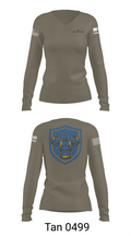 3rd Chemical Brigade H2F 36811155 Women's Long Sleeve V-neck Shirt - 77