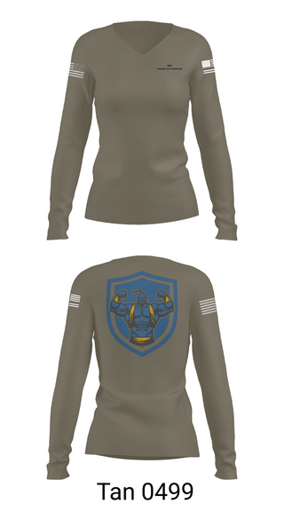 Womens Long Sleeve Vneck Shirt, 3rd Chemical Brigade H2F, Army, Teamtime, Team time, sublimation, custom sports apparel, team uniforms, spirit wear, spiritwear, sports uniforms, custom shirts, team store, custom team store, fundraiser sports, apparel fundraiser