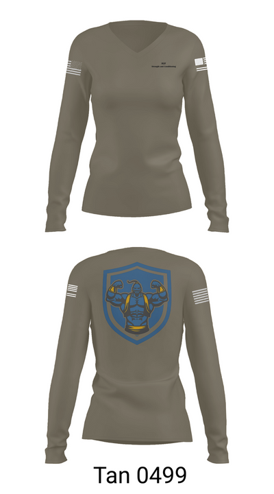 3rd Chemical Brigade H2F 36811155 Women's Long Sleeve V-neck Shirt - 77