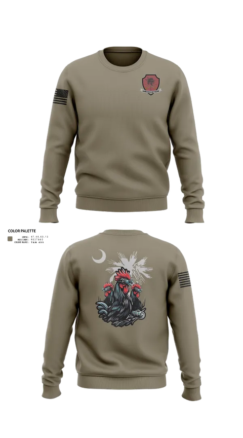 Crew Neck Sweatshirt, UofSC Army ROTC, Army, Teamtime, Team time, sublimation, custom sports apparel, team uniforms, spirit wear, spiritwear, sports uniforms, custom shirts, team store, custom team store, fundraiser sports, apparel fundraiser