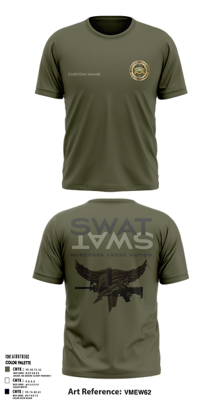 Short Sleeve Performance Shirt, Muscogee Creek Nation SWAT, , Teamtime, Team time, sublimation, custom sports apparel, team uniforms, spirit wear, spiritwear, sports uniforms, custom shirts, team store, custom team store, fundraiser sports, apparel fundraiser