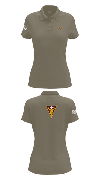 Womens Short Sleeve Performance Polo, 3D THEATER MEDICAL COMMAND, , Teamtime, Team time, sublimation, custom sports apparel, team uniforms, spirit wear, spiritwear, sports uniforms, custom shirts, team store, custom team store, fundraiser sports, apparel fundraiser