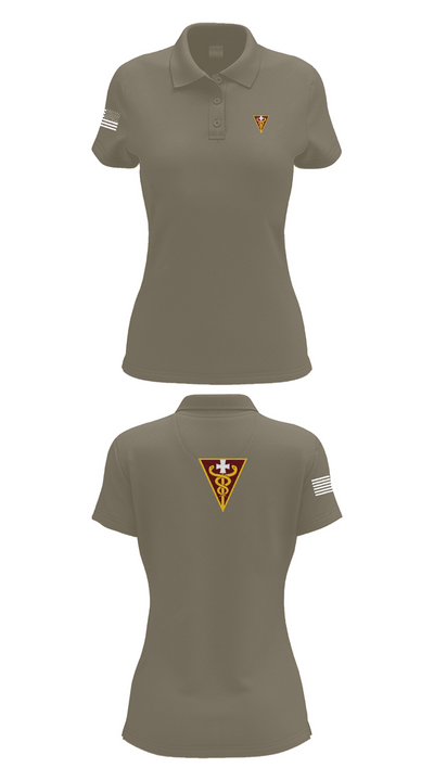 3D THEATER MEDICAL COMMAND 14799833 Women's Short Sleeve Performance Polo  - 75