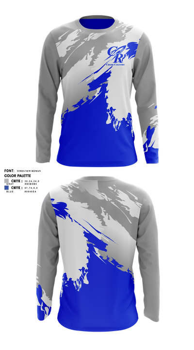 Central High School Track & Field 38219768 Long Sleeve Performance Shirt 1