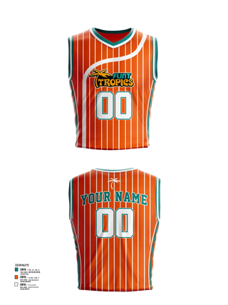 Mens Basketball Jersey, Flint Tropics, , Teamtime, Team time, sublimation, custom sports apparel, team uniforms, spirit wear, spiritwear, sports uniforms, custom shirts, team store, custom team store, fundraiser sports, apparel fundraiser