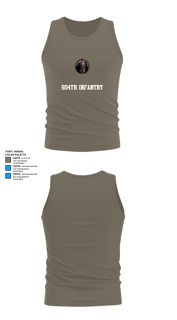 Tank Top, 504th Infantry, , Teamtime, Team time, sublimation, custom sports apparel, team uniforms, spirit wear, spiritwear, sports uniforms, custom shirts, team store, custom team store, fundraiser sports, apparel fundraiser
