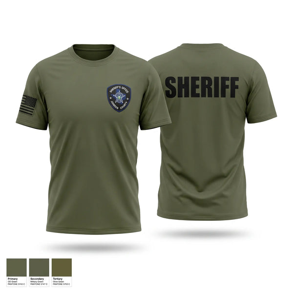 Johnson County Sheriff office Texas Old School Cotton Feel Shirt - 1