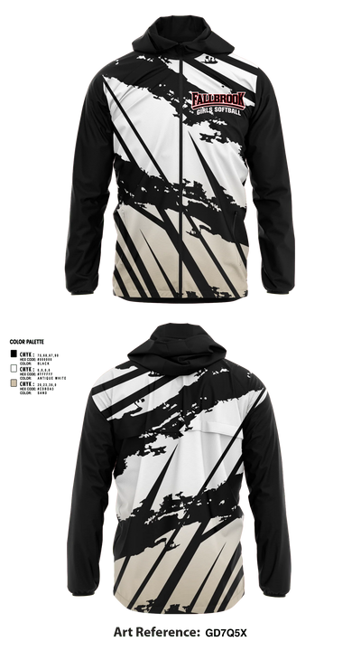 Fallbrook girls softball Windbreaker - 12