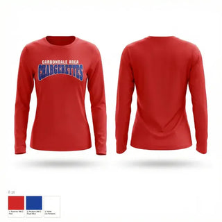 Long Sleeve Performance Shirt, Carbondale Area Chargerettes, Softball, Teamtime, Team time, sublimation, custom sports apparel, team uniforms, spirit wear, spiritwear, sports uniforms, custom shirts, team store, custom team store, fundraiser sports, apparel fundraiser
