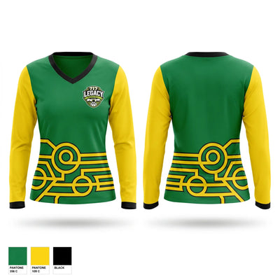 717 legacy Women's Long Sleeve V-neck Shirt - 1