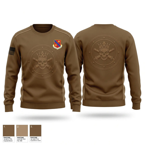 Crew Neck Sweatshirt, C Btry 1-133rd FA BN, National Guard, Teamtime, Team time, sublimation, custom sports apparel, team uniforms, spirit wear, spiritwear, sports uniforms, custom shirts, team store, custom team store, fundraiser sports, apparel fundraiser