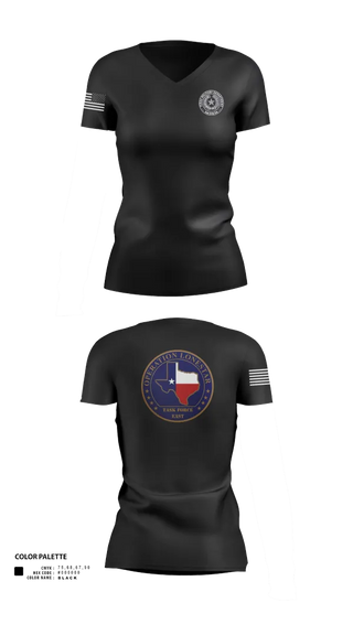Womens Short Sleeve Vneck Shirt, Operation Lone Star, , Teamtime, Team time, sublimation, custom sports apparel, team uniforms, spirit wear, spiritwear, sports uniforms, custom shirts, team store, custom team store, fundraiser sports, apparel fundraiser