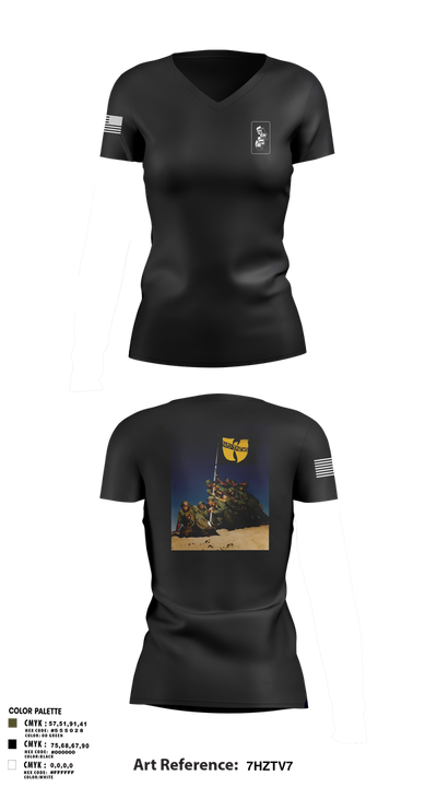 Hole Diggers 54913619 Women's Short Sleeve V-neck Shirt - 3