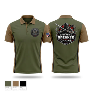 Short Sleeve Performance Polo, Operation Breaker Of Chains IN NC., , Teamtime, Team time, sublimation, custom sports apparel, team uniforms, spirit wear, spiritwear, sports uniforms, custom shirts, team store, custom team store, fundraiser sports, apparel fundraiser