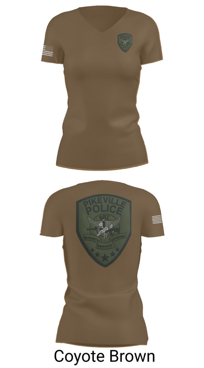 Pikeville Police SRT 98289617 Women's Short Sleeve V-neck Shirt - 8