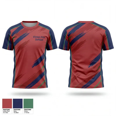 Vinton Elite Softball 41666423 Old School Cotton Feel Shirt - 1