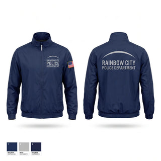 Windbreaker, Rainbow City Police Department, Police, Teamtime, Team time, sublimation, custom sports apparel, team uniforms, spirit wear, spiritwear, sports uniforms, custom shirts, team store, custom team store, fundraiser sports, apparel fundraiser