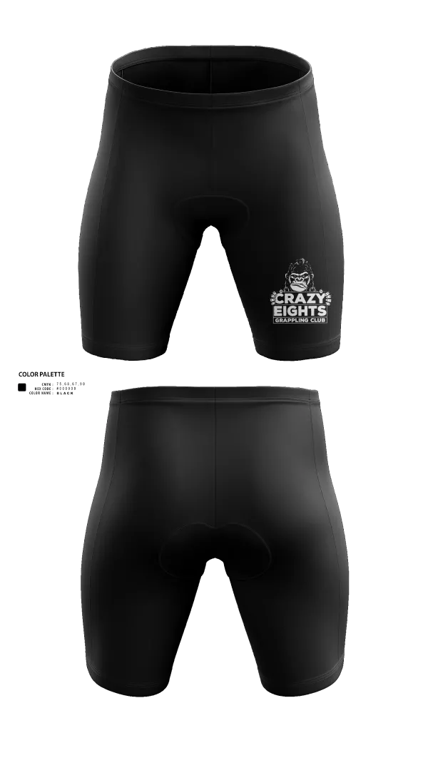 Mens Compression Shorts, Crazy Eights Grappling Club, Wrestling, Teamtime, Team time, sublimation, custom sports apparel, team uniforms, spirit wear, spiritwear, sports uniforms, custom shirts, team store, custom team store, fundraiser sports, apparel fundraiser