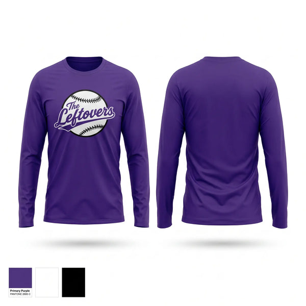 Long Sleeve Performance Shirt, The Left Overs, Baseball, Teamtime, Team time, sublimation, custom sports apparel, team uniforms, spirit wear, spiritwear, sports uniforms, custom shirts, team store, custom team store, fundraiser sports, apparel fundraiser