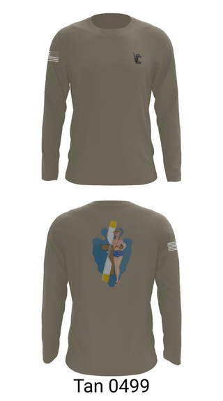 Long Sleeve Performance Shirt, B Co 1/114th Maintenance, Army, Teamtime, Team time, sublimation, custom sports apparel, team uniforms, spirit wear, spiritwear, sports uniforms, custom shirts, team store, custom team store, fundraiser sports, apparel fundraiser