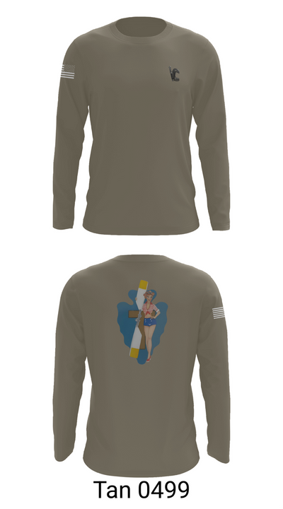 B Co 1/114th Maintenance 9686057 Long Sleeve Performance Shirt 66