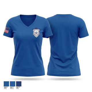 Womens Short Sleeve Vneck Shirt, Massachusetts Department of Correction, Police, Teamtime, Team time, sublimation, custom sports apparel, team uniforms, spirit wear, spiritwear, sports uniforms, custom shirts, team store, custom team store, fundraiser sports, apparel fundraiser