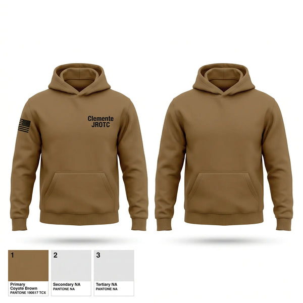 Hoodie, Clemente JROTC, Army, Teamtime, Team time, sublimation, custom sports apparel, team uniforms, spirit wear, spiritwear, sports uniforms, custom shirts, team store, custom team store, fundraiser sports, apparel fundraiser