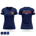 Plymouth Township Firefighters Charities 45333057 Women's Short Sleeve V-neck Shirt - 1