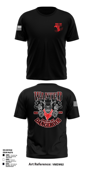 Vaq-141 77163504 Old School Cotton Feel Shirt - 1