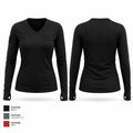 Waymart Volunteer Fire Company Women's Long Sleeve V-neck Shirt - 1