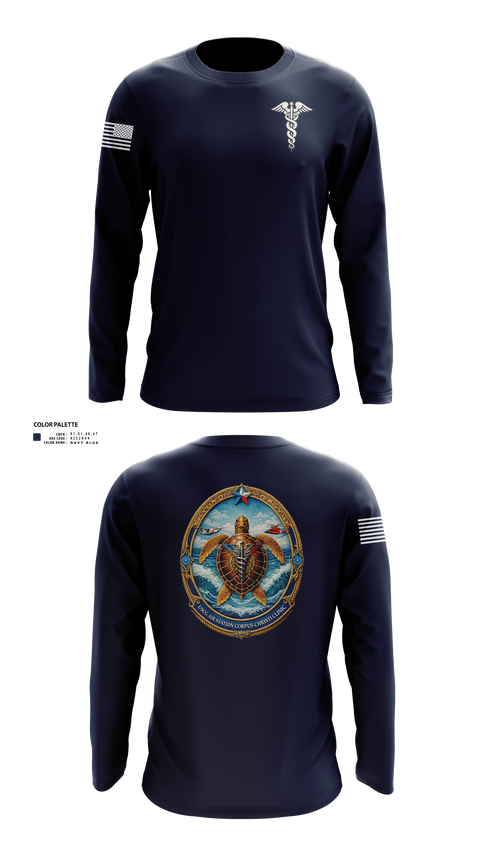 Long Sleeve Performance Shirt, Air Station Corpus Christi Clinic, Coast Guard, Teamtime, Team time, sublimation, custom sports apparel, team uniforms, spirit wear, spiritwear, sports uniforms, custom shirts, team store, custom team store, fundraiser sports, apparel fundraiser