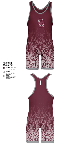 Wrestling Singlet, Don Bosco, Wrestling, Teamtime, Team time, sublimation, custom sports apparel, team uniforms, spirit wear, spiritwear, sports uniforms, custom shirts, team store, custom team store, fundraiser sports, apparel fundraiser