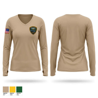 Womens Long Sleeve Vneck Shirt, MVSD, Police, Teamtime, Team time, sublimation, custom sports apparel, team uniforms, spirit wear, spiritwear, sports uniforms, custom shirts, team store, custom team store, fundraiser sports, apparel fundraiser