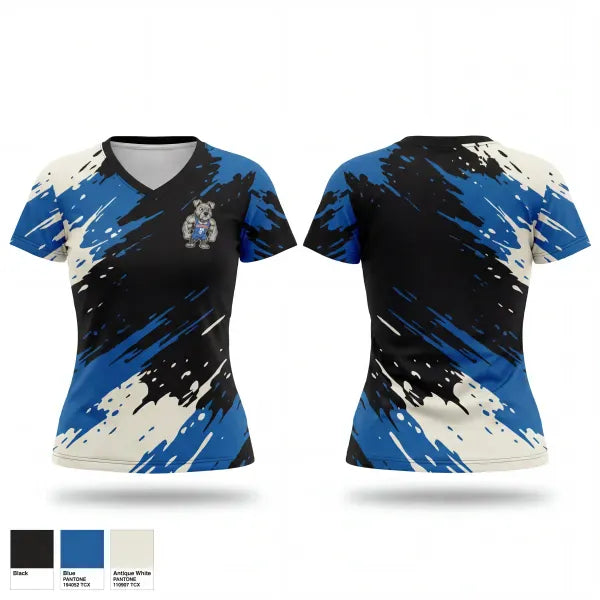 Womens Short Sleeve Vneck Shirt, The Dog Pound, Wrestling, Teamtime, Team time, sublimation, custom sports apparel, team uniforms, spirit wear, spiritwear, sports uniforms, custom shirts, team store, custom team store, fundraiser sports, apparel fundraiser