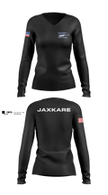 JaxKare Women's Long Sleeve V-neck Shirt - 3