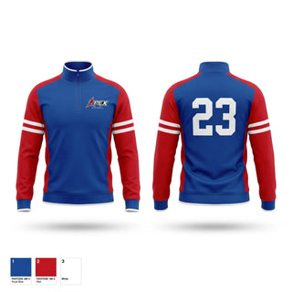 Quarter Zip Jacket, Apex baseball, Baseball, Teamtime, Team time, sublimation, custom sports apparel, team uniforms, spirit wear, spiritwear, sports uniforms, custom shirts, team store, custom team store, fundraiser sports, apparel fundraiser