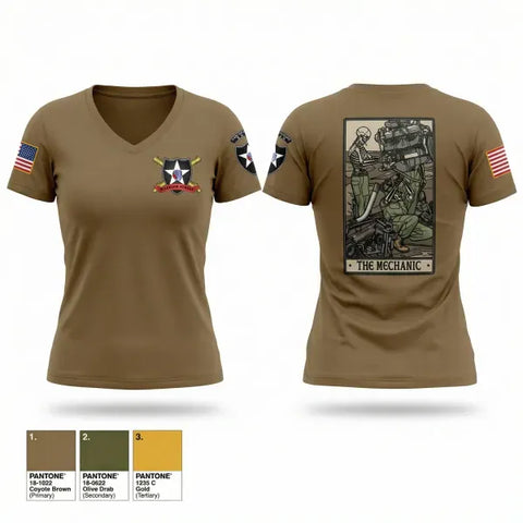 Womens Short Sleeve Vneck Shirt, 2ID DIVARTY, Army, Teamtime, Team time, sublimation, custom sports apparel, team uniforms, spirit wear, spiritwear, sports uniforms, custom shirts, team store, custom team store, fundraiser sports, apparel fundraiser