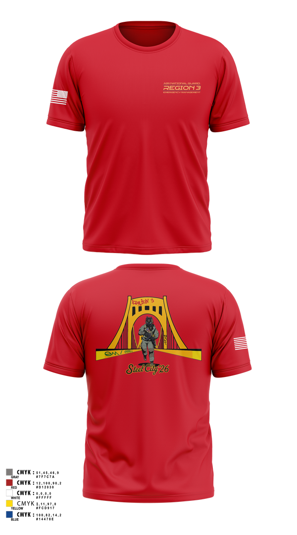 Short Sleeve Performance Shirt, 171st Emergency Management Flight, , Teamtime, Team time, sublimation, custom sports apparel, team uniforms, spirit wear, spiritwear, sports uniforms, custom shirts, team store, custom team store, fundraiser sports, apparel fundraiser
