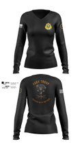 3/2 CR Fury Troop 32917931 Women's Long Sleeve V-neck Shirt - 10