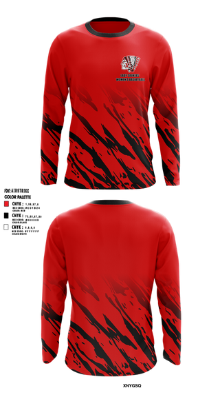 Long Sleeve Performance Shirt, Lady Saukees Basketball, Women's Basketball, Teamtime, Team time, sublimation, custom sports apparel, team uniforms, spirit wear, spiritwear, sports uniforms, custom shirts, team store, custom team store, fundraiser sports, apparel fundraiser